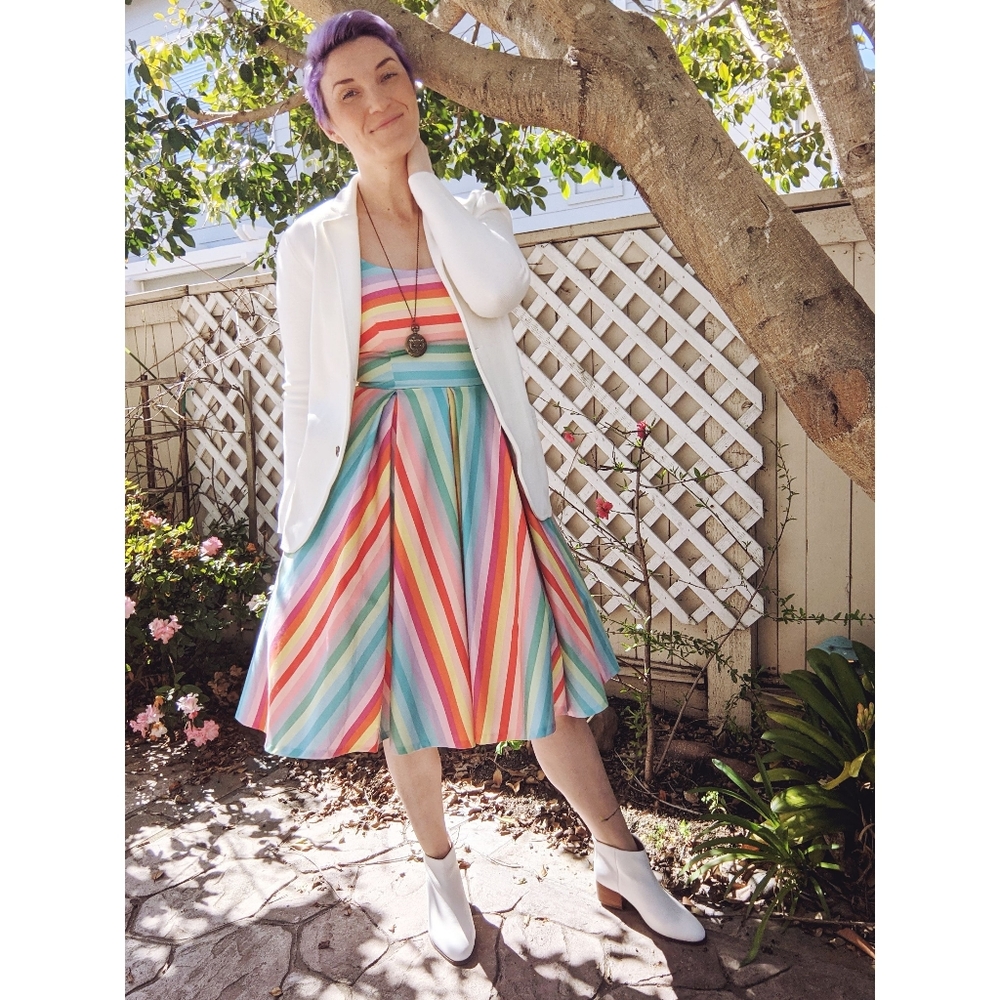 The Pretty Dress Company Rainbow Midi